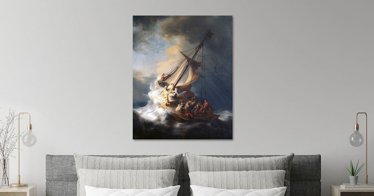 Le Christ dans la tempête sur le lac de Galilée, Rembrandt du Rhin